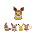 Pokémon Pikachu im Evoli Kostüm Plüschfigur 30 cm