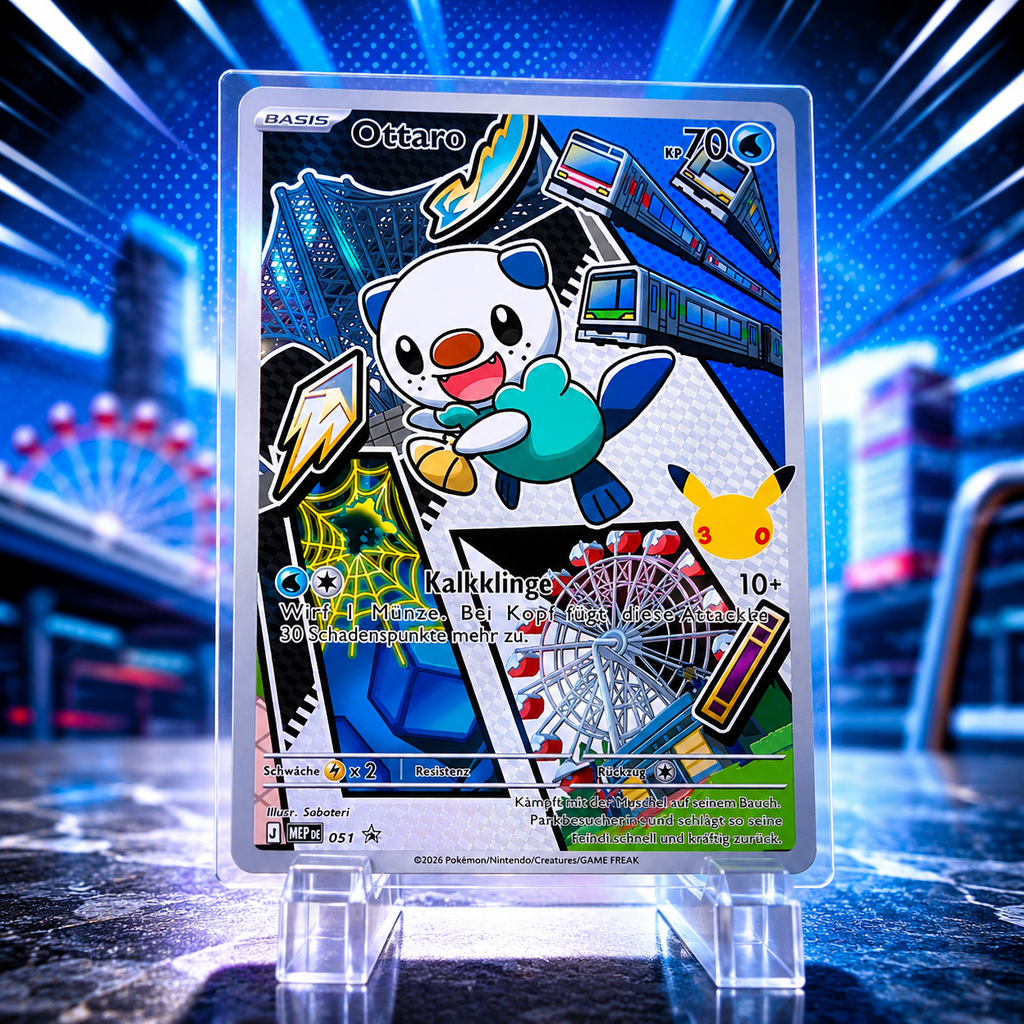 POKÉMON OTTARO 051/FREIZEITPARK PROMO – HOLO KARTE (DEUTSCH) – NEAR MINT