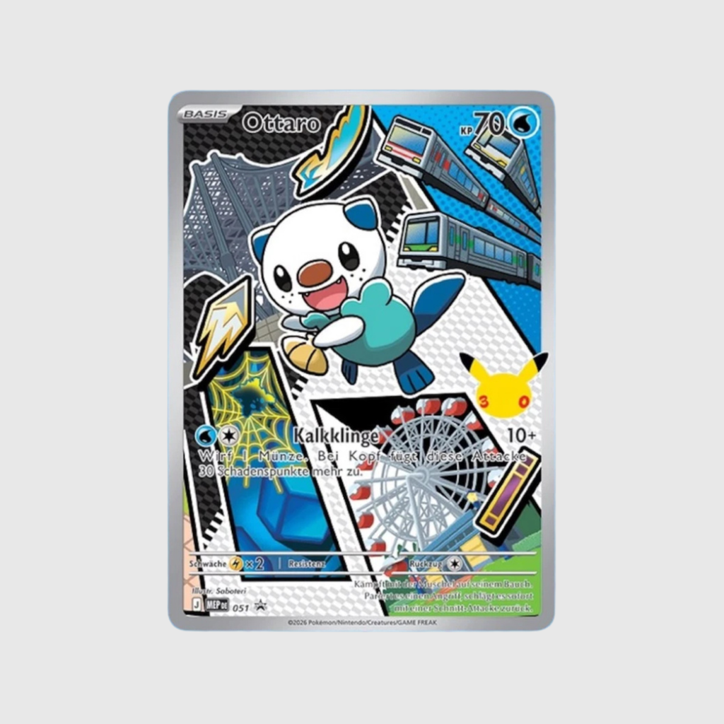 POKÉMON OTTARO 051/FREIZEITPARK PROMO – HOLO KARTE (DEUTSCH) – NEAR MINT