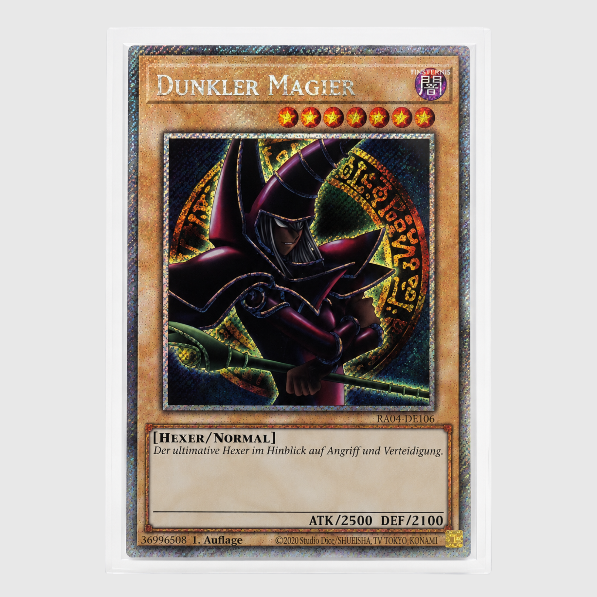 YU-GI-OH! DUNKLER MAGIER RA04-DE106 – Platinum SECRET RARE – NEAR MINT (DEUTSCH)