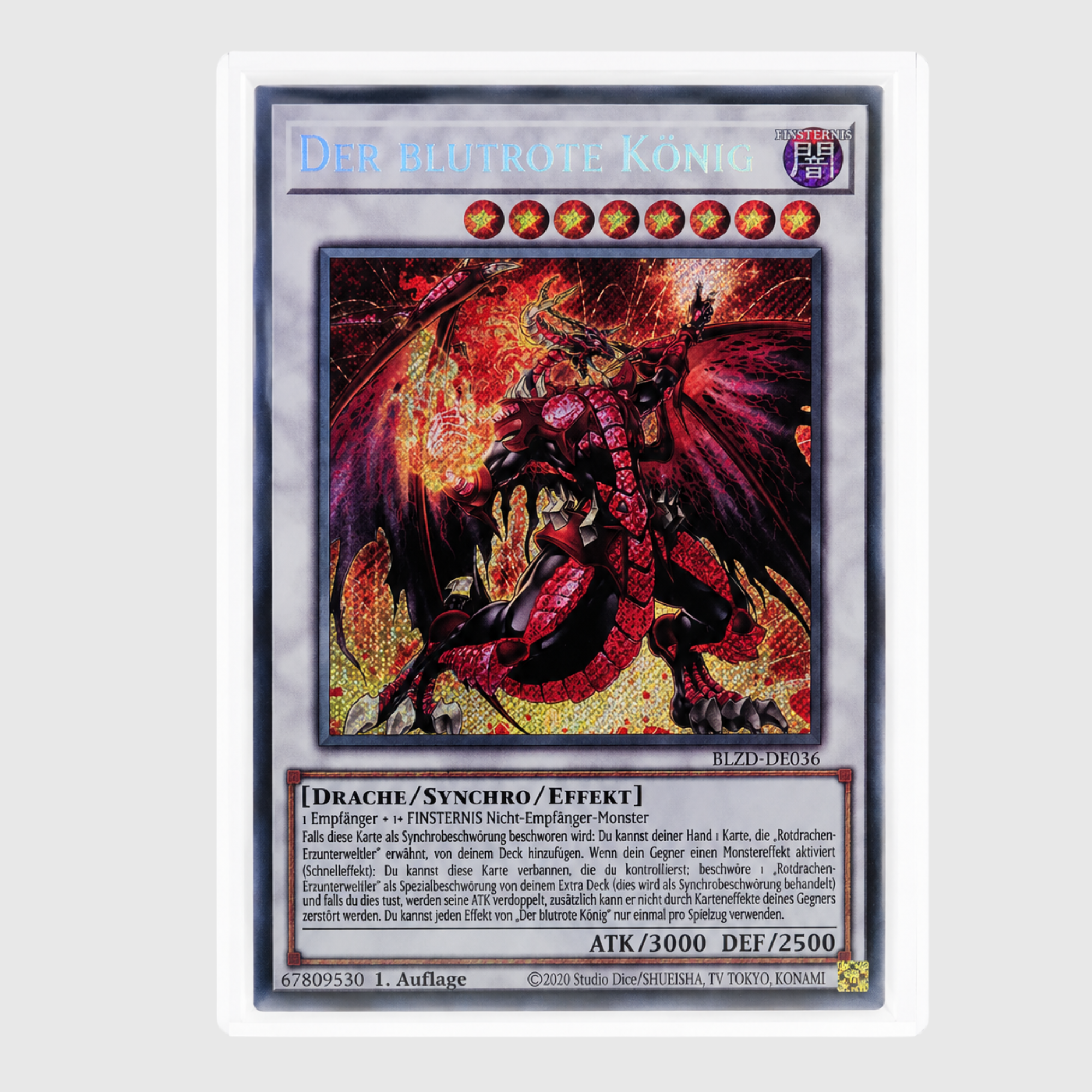 YU-GI-OH! DER BLUTROTE KÖNIG BLZD-DE036 – SECRET RARE – NEAR MINT (DEUTSCH)